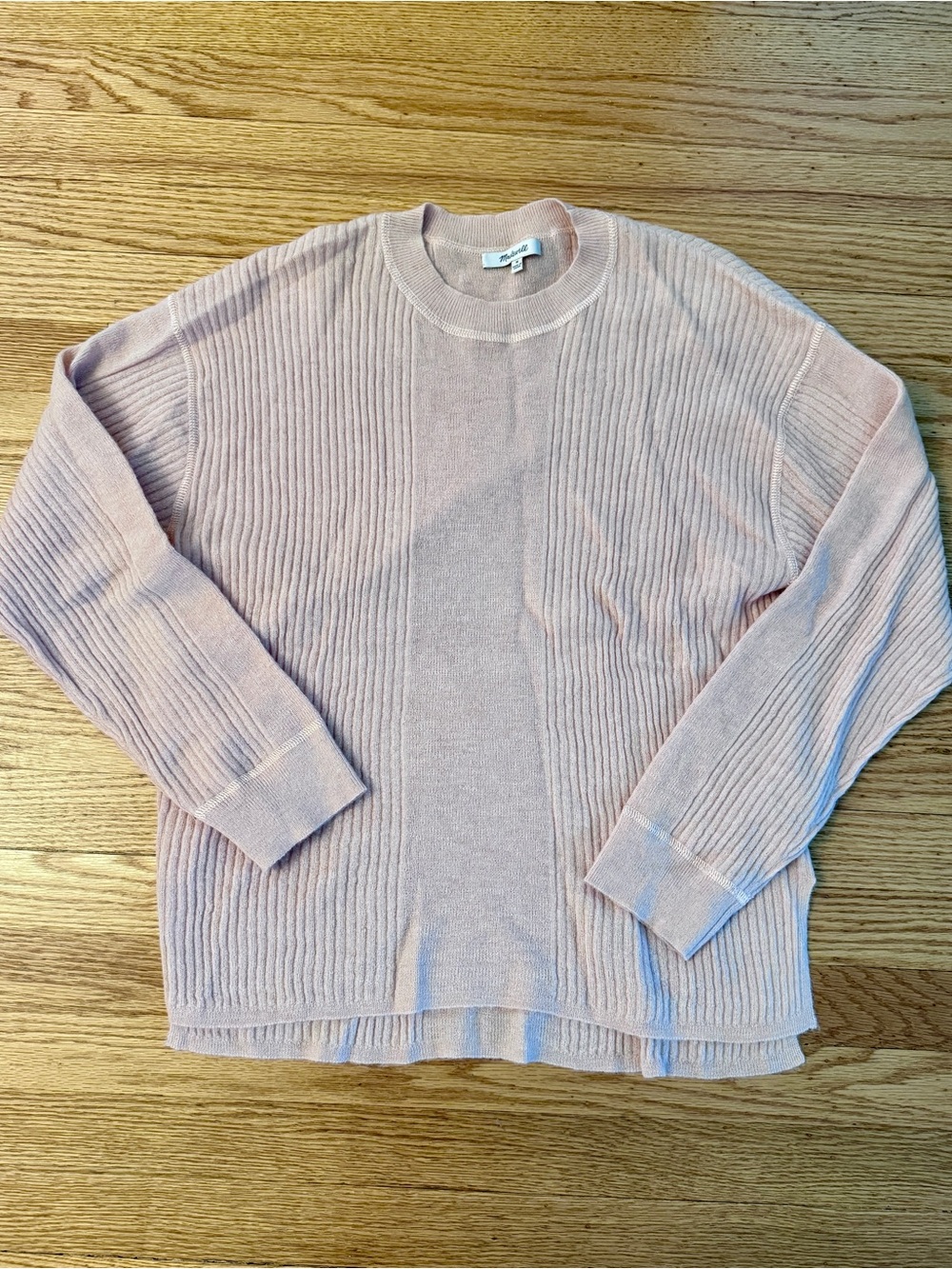 Madewell Lightweight Light Pink Sweater